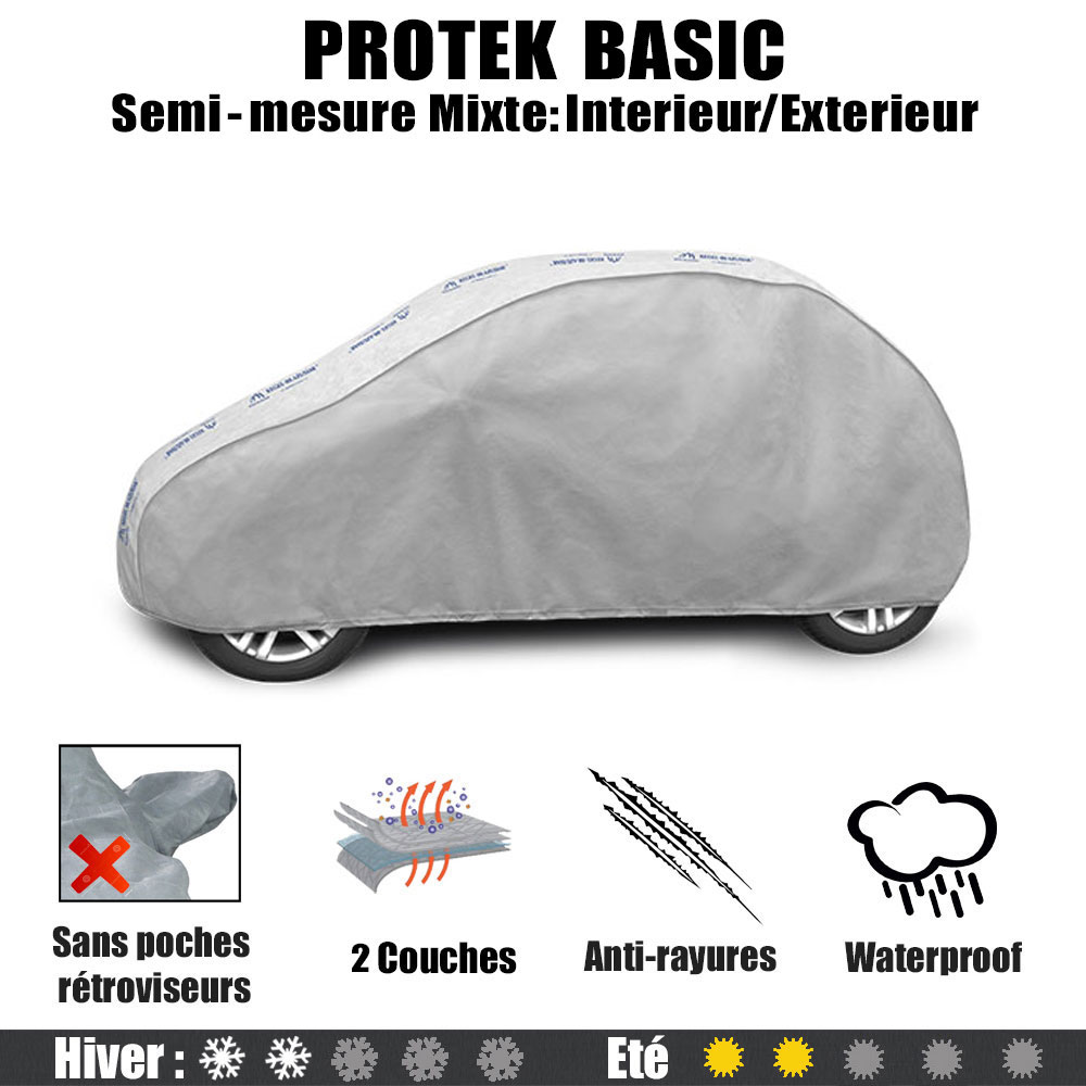 Bache Peugeot 107 - 2008 à 2012. House de protection extérieure  Proteck-Basic
