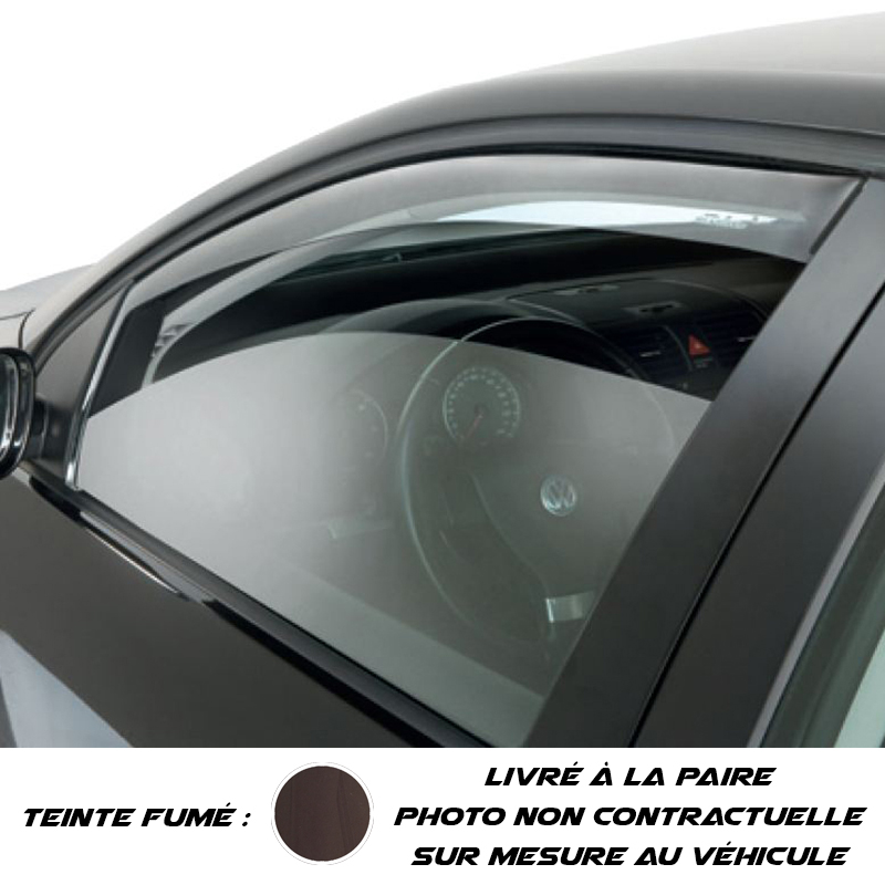 J&J AUTOMOTIVE Deflecteurs dair déflecteurs de Vent Compatible avec BMW 5 Série F10 4 Portes 2010-2016 4 pièces 