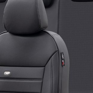 Housses de sièges Peugeot 206 Premium - Cuir noir