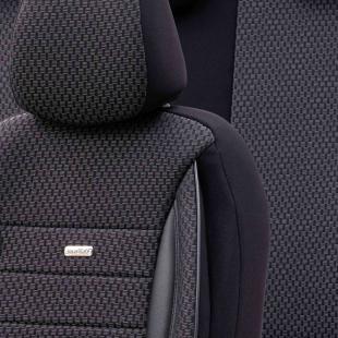 Housses de sièges Citroen C4 Picasso - Gamme Selected Fit - Tissu noir
