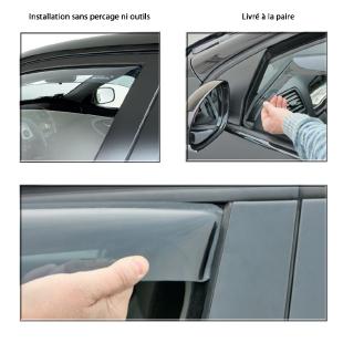  4 Pièces Déflecteurs Vent Fenêtre Voiture pour Mazda