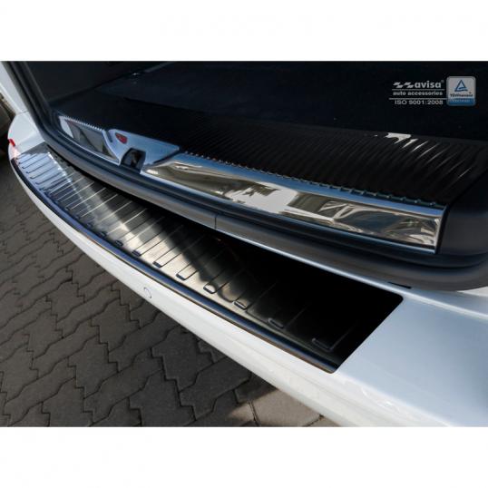 Seuil de coffre Volkswagen T6 1 porte arrière A partir de 2015 - inox noir