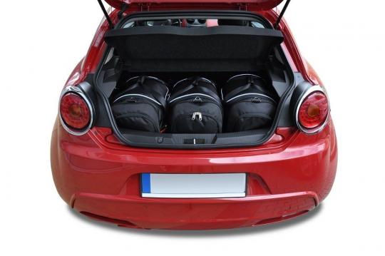 Sacs de voyage sur mesure Alfa Romeo Mito 5 portes A partir de 2008 - Ensemble composé de 3 sacs - Gamme Sport