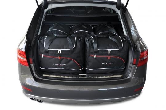 Sacs de voyage sur mesure Audi A4 Break 2008 à 2015 - Ensemble composé de 5 sacs - Gamme Sport