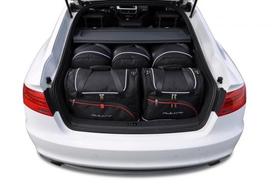 Sacs de voyage sur mesure Audi A5 Sportback 2009 à 2016 - Ensemble composé de 5 sacs - Gamme Sport
