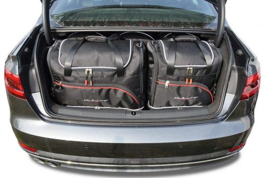 Sacs de voyage sur mesure Audi A4 - 4 portes 4 portes A partir de 2015 - Ensemble composé de 5 sacs - Gamme Sport