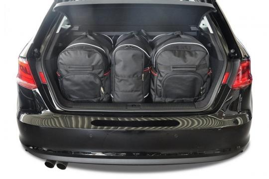 Sacs de voyage sur mesure Audi A3 3/5 portes A partir de 2012 - Ensemble composé de 3 sacs - Gamme Aero