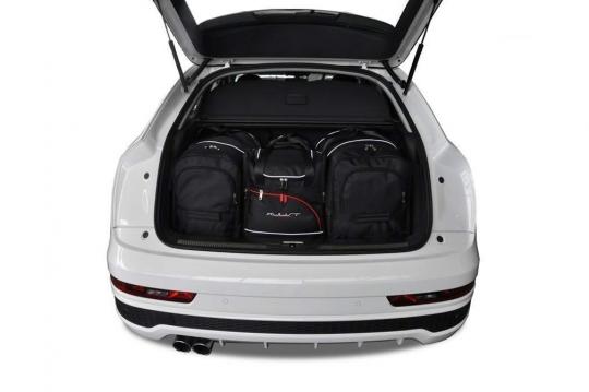 Sacs de voyage sur mesure Audi Q3 5 portes 2011 à 2018 - Ensemble composé de 4 sacs - Gamme Aero