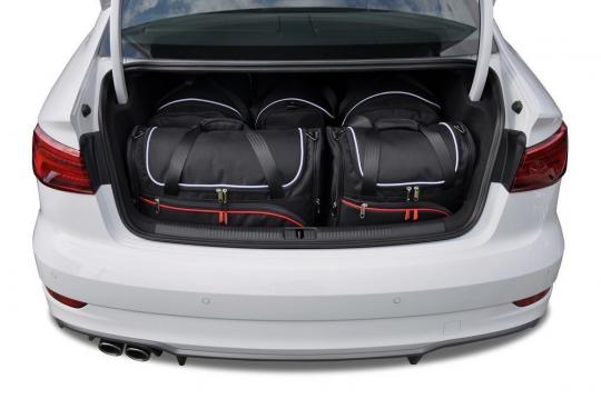 Sacs de voyage sur mesure Audi A3 - 4 portes 4 portes A partir de 2013 - Ensemble composé de 5 sacs - Gamme Aero