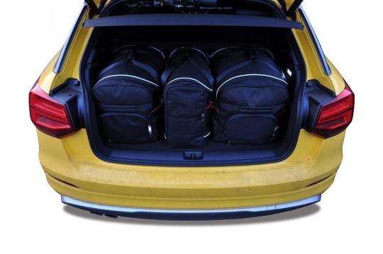 Sacs de voyage sur mesure Audi Q2 5 portes A partir de 2016 - Ensemble composé de 3 sacs - Gamme Aero