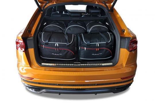 Sacs de voyage sur mesure Audi Q8 5 portes A partir de 2018 - Ensemble composé de 5 sacs - Gamme Aero