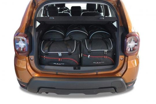 Sacs de voyage sur mesure Dacia Duster 5 portes A partir de 2017 - Ensemble composé de 5 sacs - Gamme Aero
