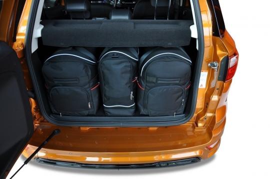 Sacs de voyage sur mesure Ford Ecosport 5 portes A partir de 2017 - Ensemble composé de 3 sacs - Gamme Sport