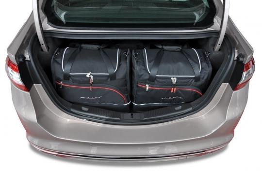 Sacs de voyage sur mesure Ford Mondeo 4 portes A partir de 2014 - Ensemble composé de 5 sacs - Gamme Sport