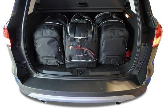 Sacs de voyage sur mesure Ford Kuga 5 portes A partir de 2012 - Ensemble composé de 4 sacs - Gamme Sport