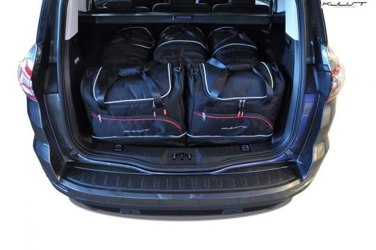 Sacs de voyage sur mesure Ford S-Max 5 portes 5 places A partir de 2015 - Ensemble composé de 5 sacs - Gamme Sport