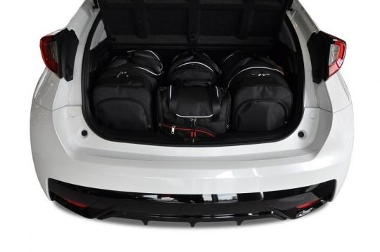 Sacs de voyage sur mesure Honda Civic 5 portes 2012 à 2017 - Ensemble composé de 4 sacs - Gamme Aero