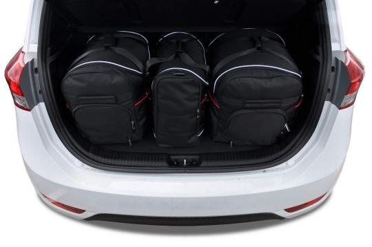 Sacs de voyage sur mesure Hyundai ix20 Tous types A partir de 2010 - Ensemble composé de 3 sacs - Gamme Aero