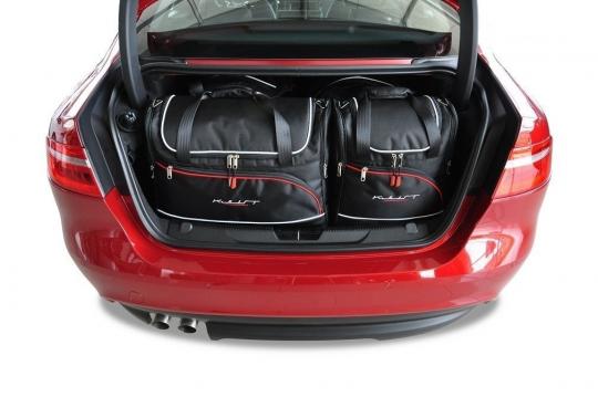 Sacs de voyage sur mesure Jaguar XE 5 portes A partir de 2015 - Ensemble composé de 4 sacs - Gamme Aero