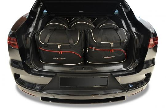 Sacs de voyage sur mesure Jaguar I-Pace 5 portes A partir de 2018 - Ensemble composé de 5 sacs - Gamme Aero