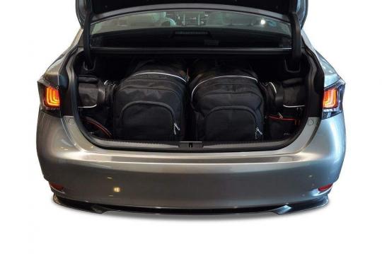 Sacs de voyage sur mesure Lexus GS Hybrid A partir de 2012 - Ensemble composé de 4 sacs - Gamme Aero