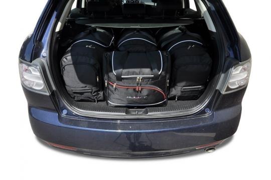 Sacs de voyage sur mesure Mazda CX-7 5 portes 2007 à 2012 - Ensemble composé de 4 sacs - Gamme Aero