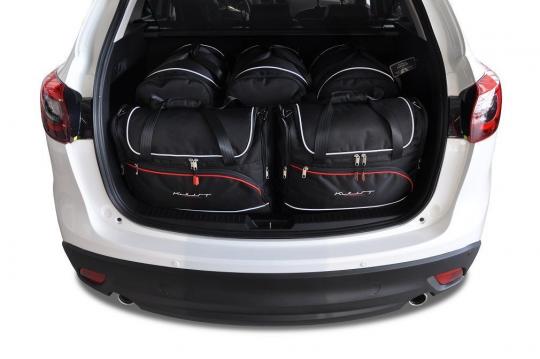 Sacs de voyage sur mesure Mazda CX-5 5 portes 2011 à 2017 - Ensemble composé de 5 sacs - Gamme Aero