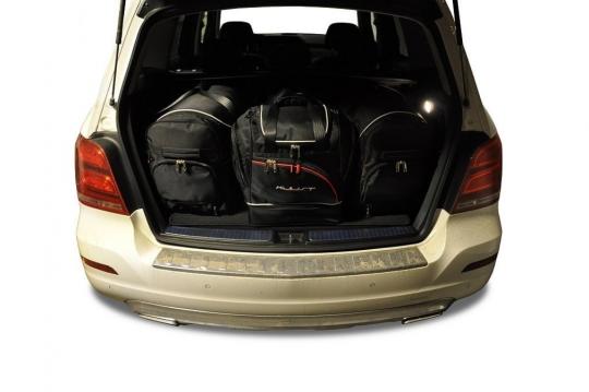 Sacs de voyage sur mesure Mercedes GLK 5 portes X204 2008 à 2015 - Ensemble composé de 4 sacs - Gamme Sport