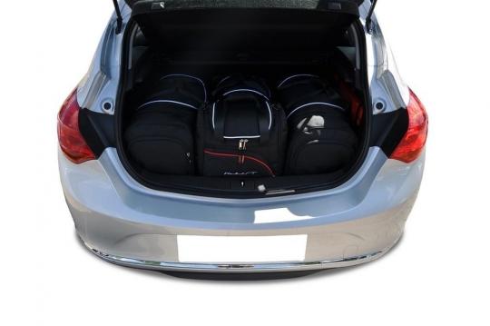 Sacs de voyage sur mesure Opel Astra 5 portes 2009 à 2015 - Ensemble composé de 4 sacs - Gamme Sport