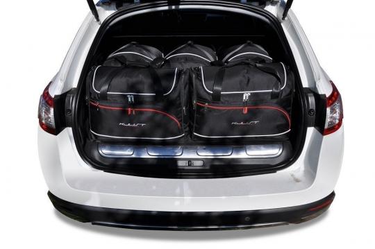 Sacs de voyage sur mesure Peugeot 508 RHX 2012 à 2014 - Ensemble composé de 5 sacs - Gamme Aero