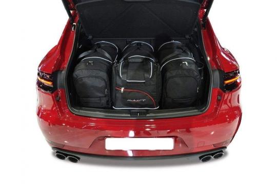 Sacs de voyage sur mesure Porsche Macan 5 portes A partir de 2013 - Ensemble composé de 4 sacs - Gamme Sport