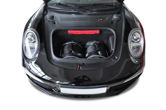 Sacs de voyage sur mesure Porsche 911 Carrera 4 2012 à 2015 - Ensemble composé de 2 sacs - Gamme Sport