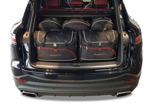 Sacs de voyage sur mesure Porsche Cayenne 5 portes A partir de 2017 - Ensemble composé de 5 sacs - Gamme Aero