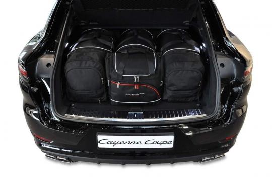 Sacs de voyage sur mesure Porsche Cayenne Coupé A partir de 2019 - Ensemble composé de 4 sacs - Gamme Aero