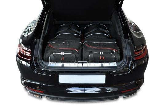 Sacs de voyage sur mesure Porsche Panamera E-Hybrid A partir de 2016 - Ensemble composé de 4 sacs - Gamme Sport