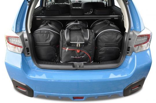 Sacs de voyage sur mesure Subaru XV 5 portes 2012 à 2017 - Ensemble composé de 4 sacs - Gamme Sport