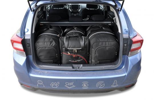 Sacs de voyage sur mesure Subaru Impreza 4 portes A partir de 2017 - Ensemble composé de 4 sacs - Gamme Aero