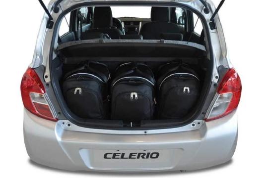 Sacs de voyage sur mesure Suzuki Celerio 5 portes A partir de 2014 - Ensemble composé de 3 sacs - Gamme Sport