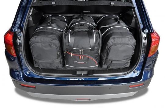 Sacs de voyage sur mesure Suzuki Vitara 5 portes A partir de 2015 - Ensemble composé de 4 sacs - Gamme Aero