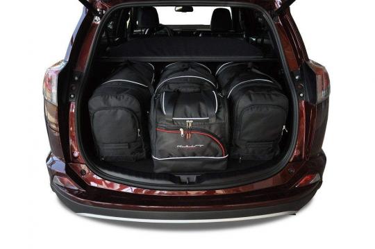 Sacs de voyage sur mesure Toyota Rav 4 5 portes 2013 à 2018 - Ensemble composé de 4 sacs - Gamme Sport