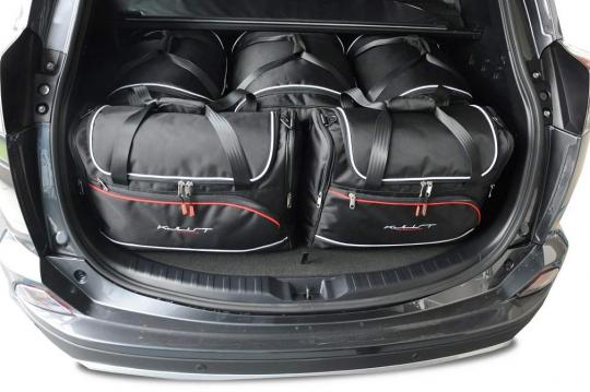 Sacs de voyage sur mesure Toyota Rav 4 Hybrid A partir de 2013 - Ensemble composé de 5 sacs - Gamme Aero