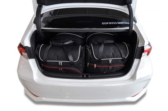 Sacs de voyage sur mesure Toyota Corolla 4 portes A partir de 2019 - Ensemble composé de 4 sacs - Gamme Aero