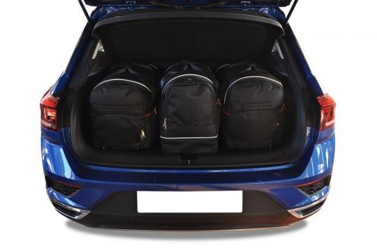 Sacs de voyage sur mesure Volkswagen T-Roc 5 portes A partir de 2017 - Ensemble composé de 3 sacs - Gamme Sport