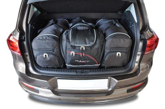 Sacs de voyage sur mesure Volkswagen Tiguan 5 portes 2007 à 2015 - Ensemble composé de 4 sacs - Gamme Sport