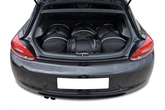 Sacs de voyage sur mesure Volkswagen Scirocco 2 portes 2008 à 2017 - Ensemble composé de 4 sacs - Gamme Aero