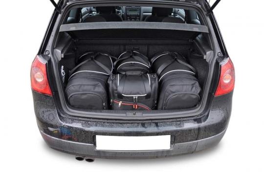 Sacs de voyage sur mesure Volkswagen Golf 5 portes 2003 à 2008 - Ensemble composé de 4 sacs - Gamme Aero