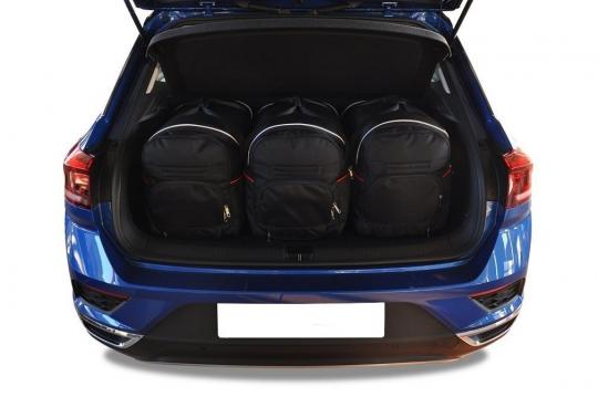 Sacs de voyage sur mesure Volkswagen T-Roc 5 portes A partir de 2017 - Ensemble composé de 3 sacs - Gamme Sport