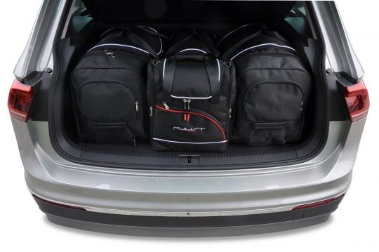 Sacs de voyage sur mesure Volkswagen Tiguan 5 portes A partir de 2016 - Ensemble composé de 4 sacs - Gamme Aero