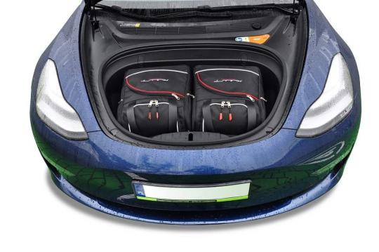 Sacs de voyage sur mesure Tesla Model 3 Electrique A partir de 2017 - Ensemble composé de 2 sacs - Gamme Aero