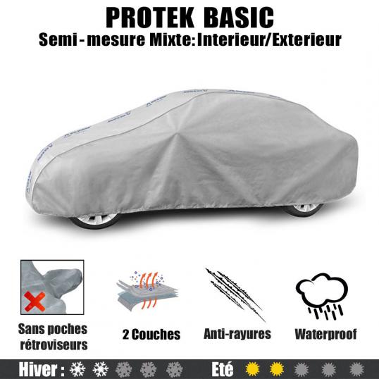 Bache Audi A4 4 portes - 2008 à 2015. House de protection mixte intérieur et extérieur Proteck-Basic